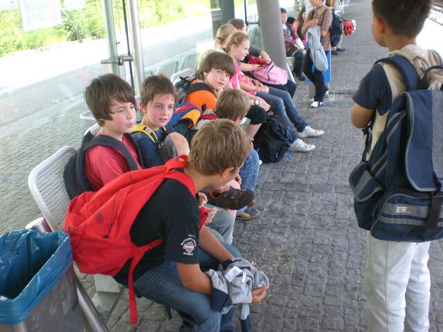 Am Ende müde und erschöpft. Die S-Bahn zum Glück gleich in Reichweite.