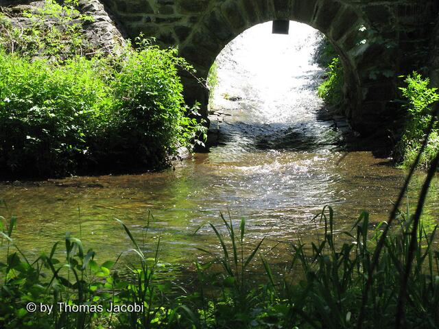 Ein Wasserzulauf.
