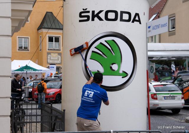 Bayern Rundfahrt 2011 - Einzelzeitfahren in Friedberg - Impressionen vom Zielbereich Marienplatz