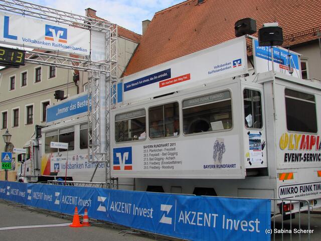 Bayernrundfahrt 2011 - Einzelzeitfahren in Friedberg - Impressionen vom Zielbereich Marienplatz