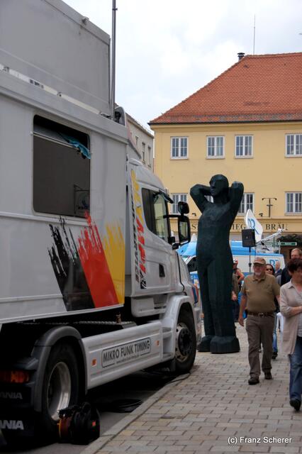 Bayern Rundfahrt 2011 - Einzelzeitfahren in Friedberg - Impressionen vom Zielbereich Marienplatz