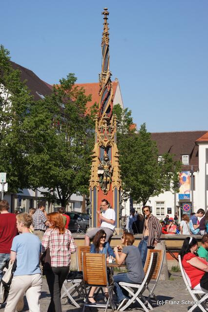 Ulmer Marktbrunnen beim Rathaus