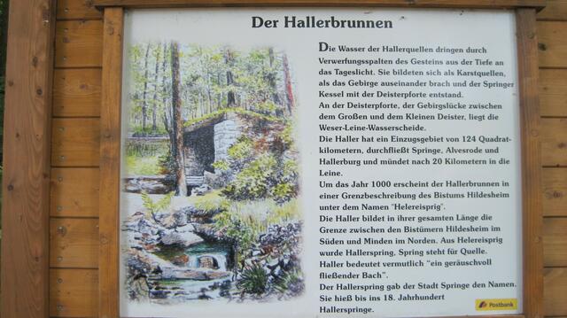 Infotafel Hallerquelle