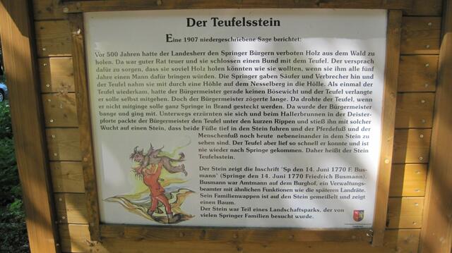 Die Sage vom Teufelsstein