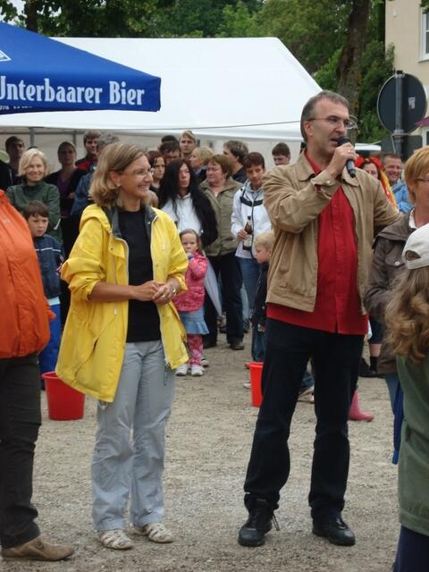 Rektorin Frau Ritzel beim Aushandeln der Punkte