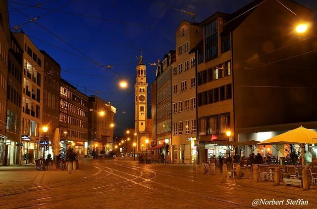 Blick vom Moritzplatz in richtung Rathausplatz