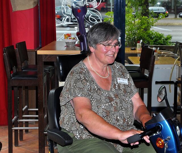 Bärbel Stephan war motorisiert dabei