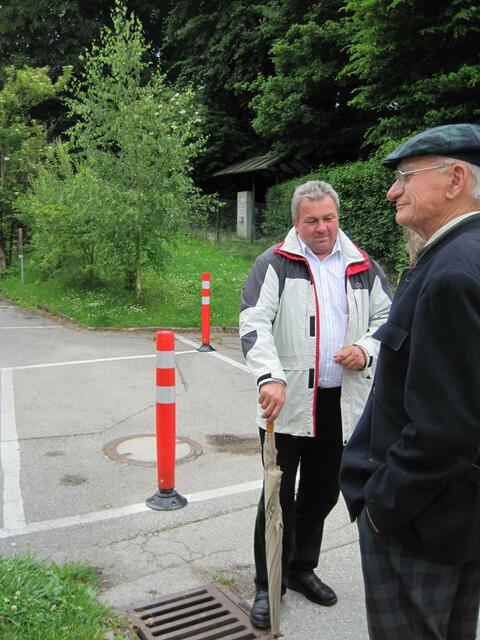 Kulturreferent Walter Hieber und im Vordergrund Herr Albrecht