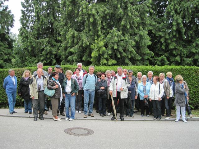 Ein Teil der Gruppe auf dem Weg zur Votivkapelle