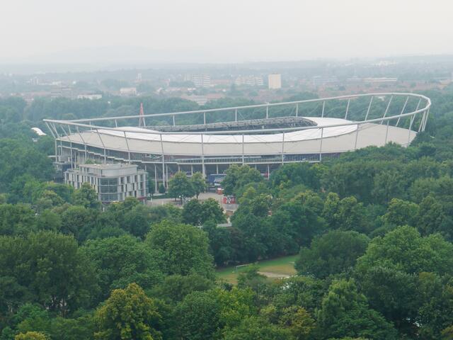 Das Niedersachsenstadion oder die AWD-Arena, wie es heute firmiert, wo Hannover 96 seine einmalige Bundesligasaison hinlegte.