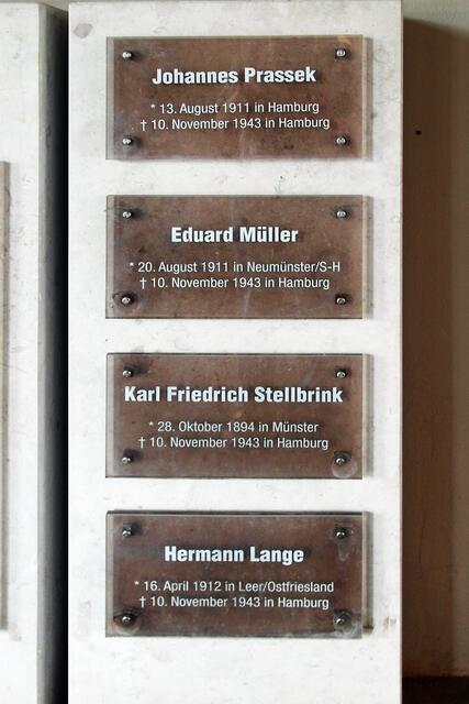 Die namentliche Erwähnung der vier Lübecker Märtyrer
