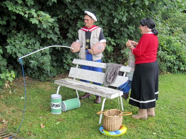 Popeye und seine Olivia machen auch mit.