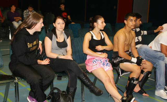 Anspannung vor den Kämpfen