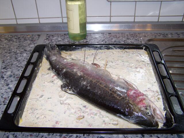 Fisch nach der Bearbeitung