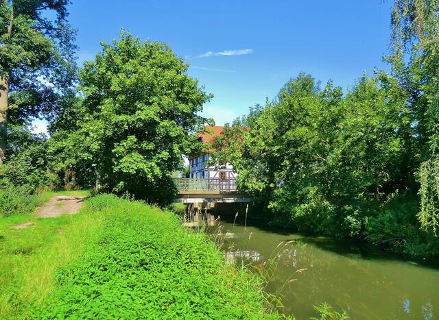 Berger Mühle mit normalen Wasserstand.