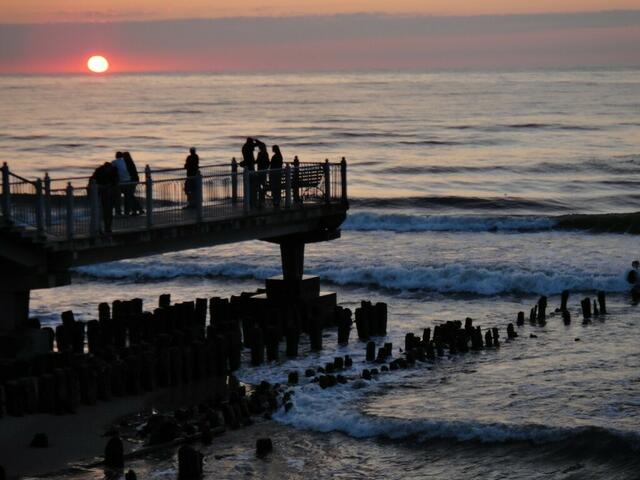 Sonnenuntergang in Rauschen.