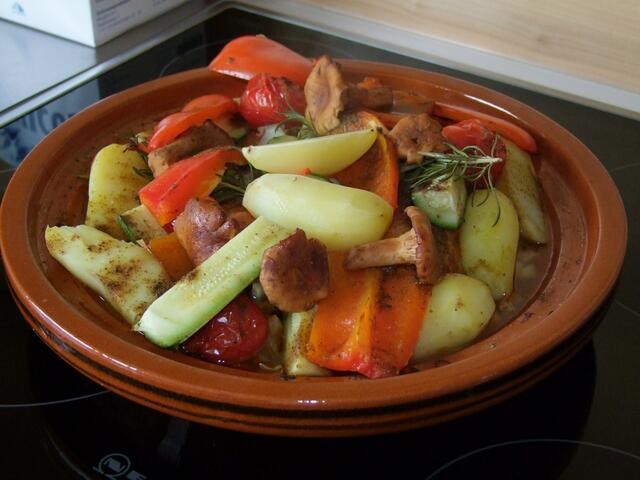 Ca. 1 Stunde bei 200 Grad in die Röhre  - Fertig ...