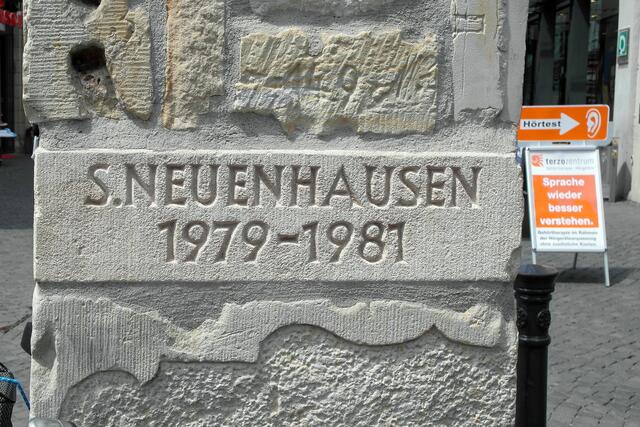 Detail der Säule "Katzenbalgen" von Siegfried Neuenhausen