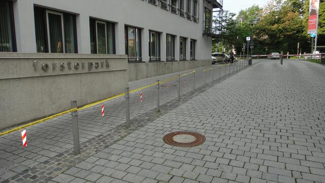 Bürokomplex Forsterpark ist abgesperrt