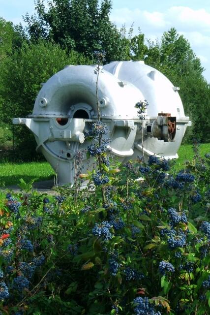 Ein Hochofenwindgebläse sorgte für die notwendige Temperatur im Hochofen