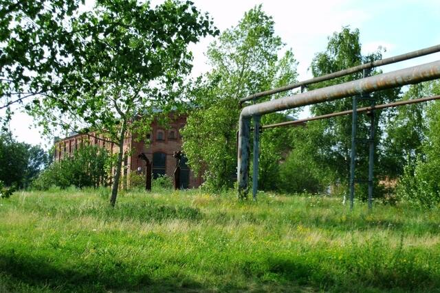 Auch die Gebläsehalle zeigt sich uns ...