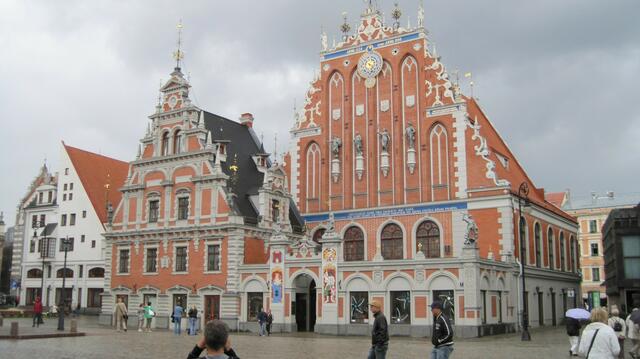 Riga, Schwarzhäupterhaus auf dem Marktplatz