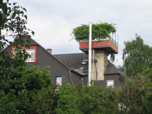 Balkon mit Zugang über die Feuerleiter ...