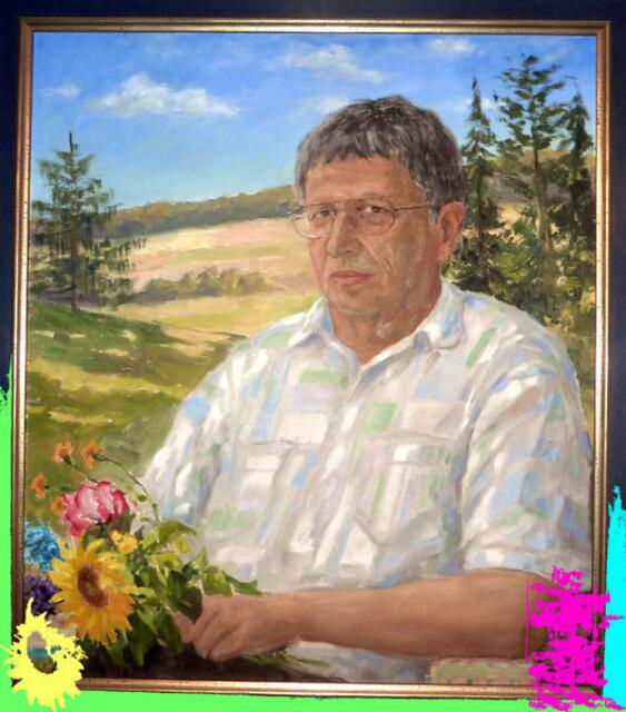 Gemälde 70x80cm "Werner Hahn" von Thomas BEECHT (2000). a&s-p-malerei wh 2-8-11