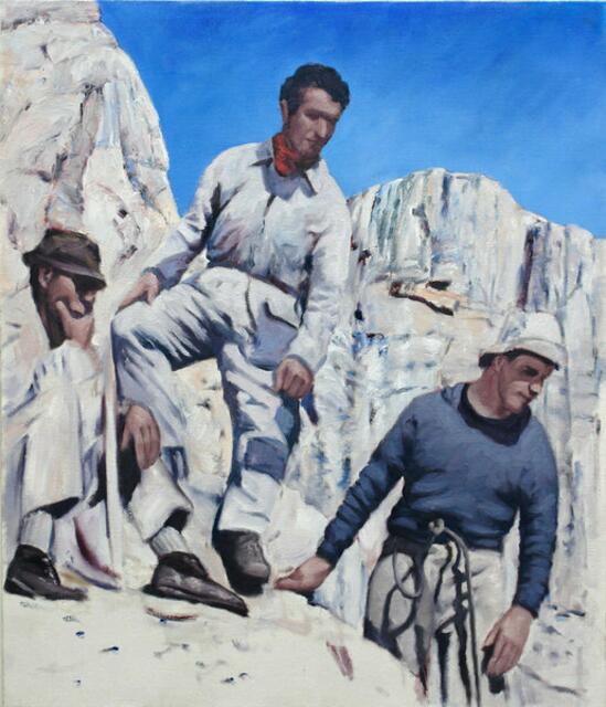 Auch BERGSTEIGER-Bilder hat Thomas BEECHT gemalt...