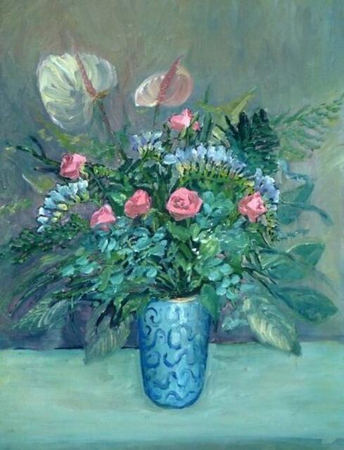 BLUMEN-Stillleben: Thomas BEECHT. Privatbesitz.