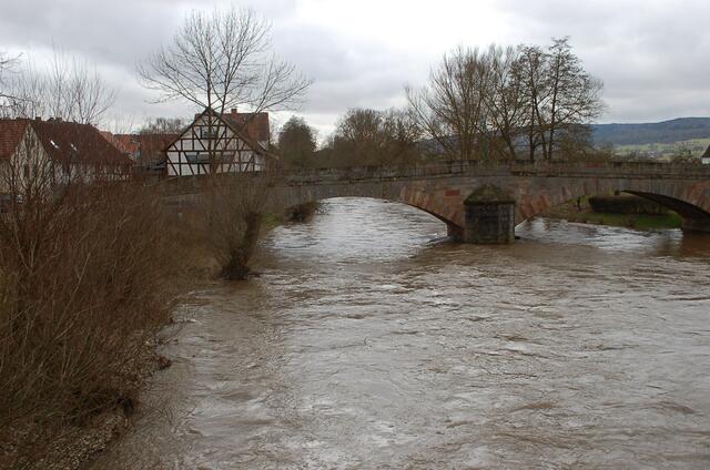 Sie trotzt dem Lahn-Hochwasser
