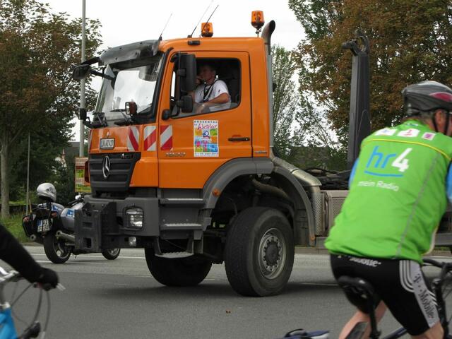 Der Bauhof Wetzlar wirbt schon für den Hessentag 2012.