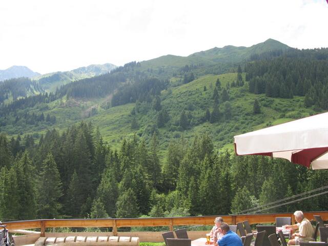 Schade hatte Gegenlicht von der Schönangeralm aus.