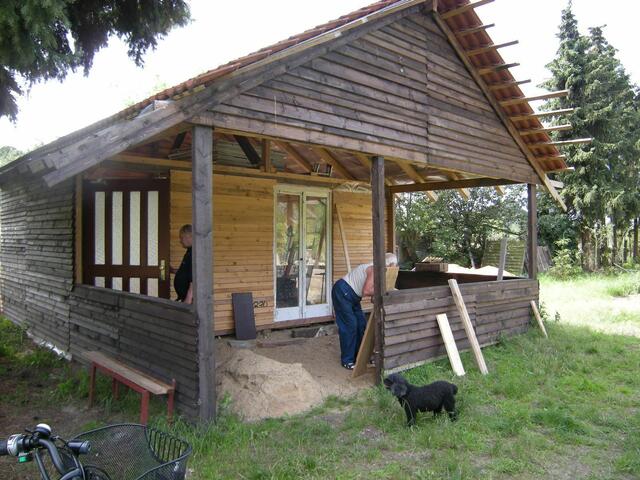 Vereinshaus, oft ist Heinz Zander hier beim Arbeiten.
