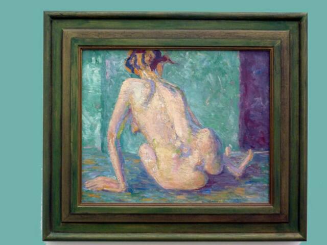 Kirchner liebte AKT-Darstellungen, die sich wandelten; vergleiche Bilder von 1905 mit späteren AKT-Gemälden; z.B. im NEUEN STIL. Die a&s-p-Abb. zeigt aus dem E-L-K. Nachlass "Akt von hinten" (1905).