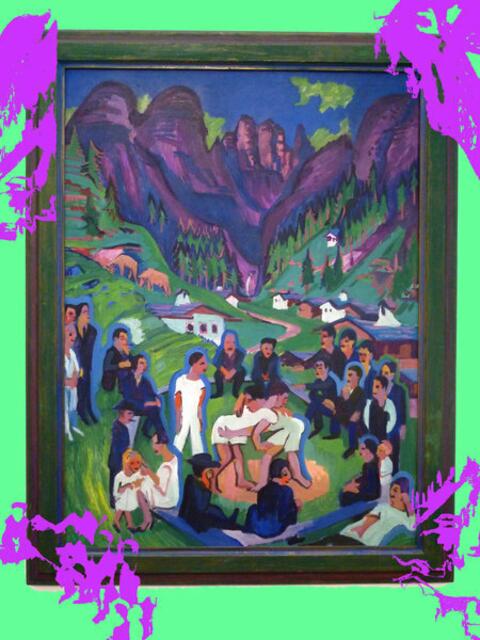 1926: Kirchners "Ringer in den Bergen" - mit arsMutante "ENR-Programmierung" ... 26/7/11