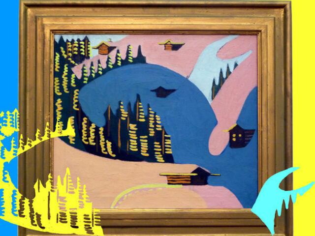 1938 - im TODesJahr - malt E.L.K. im NEUEN STIL "Junkerboden" (Leihgabe R-Ketter-Stiftung); ars-Mutation wh 26/7/11.