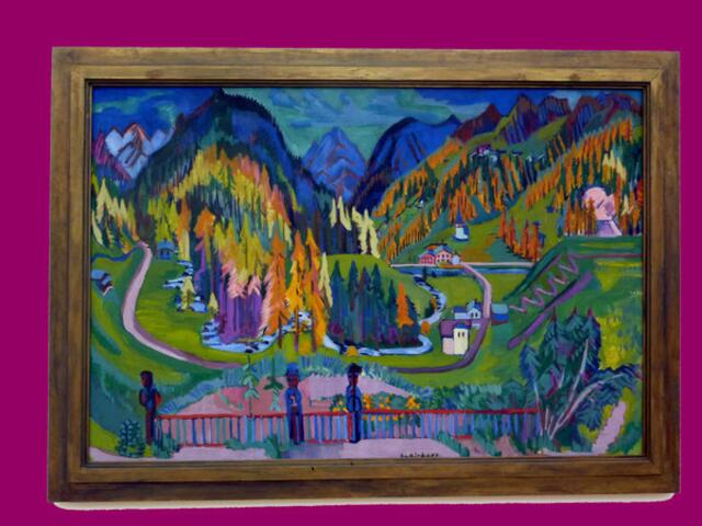 Sertigtal im Herbst: 1925-1926 Öl auf Lw. E.L. Kirchner. Schenkung AMSTAD-Erbengemeinschaft.