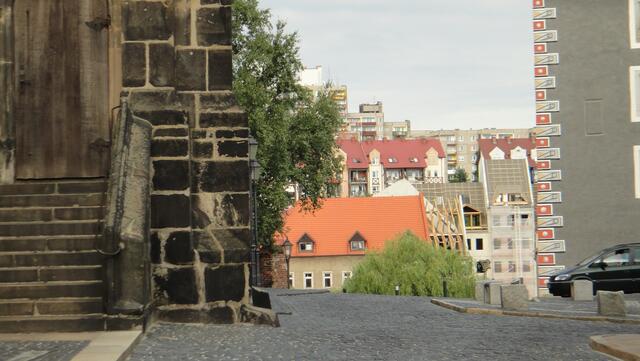 Blick auf die polnische Seite
