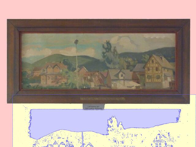 Weidenhausen: Karl LENZ (Maler 1898-1949): Positiv wahrer REALISMUS - Darstellungen hessischer Natur & Kultur – BILD in HINZ HOOB (Regionalmuseum Weidenhausen-Gladenbach) . A&sp-werner hahn 13.8.11