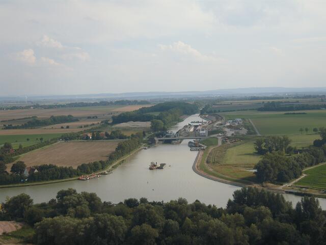 Großbaustelle Schleusenneubau im Stichkanal nach Hildesheim