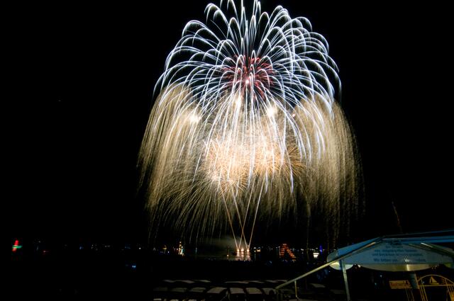 Feuerwerk am Samstagabend
