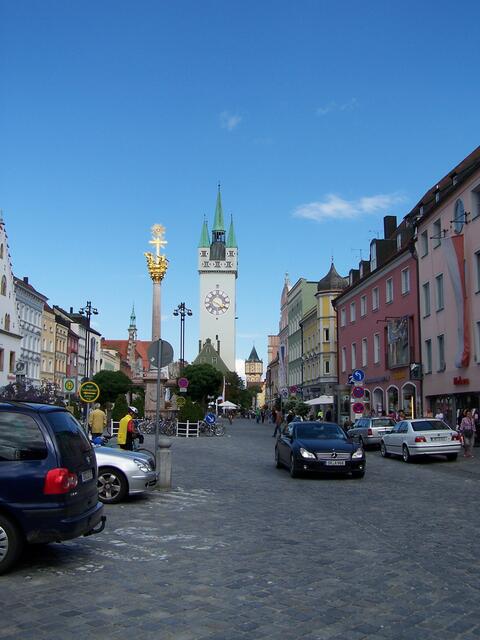 Straubing in der Fußgängerzone