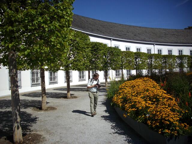 Im Schlossgarten auf Motivsuche.