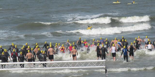 Start zum Schwimmen