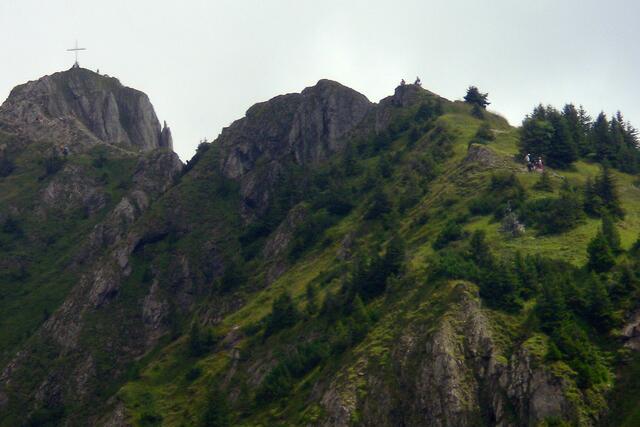 Noch ist der Berg zu sehen. Plötzlich war er weg