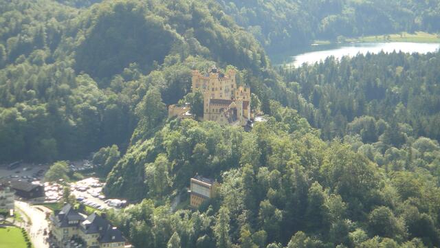 Schloss Hohenschwangau von oben