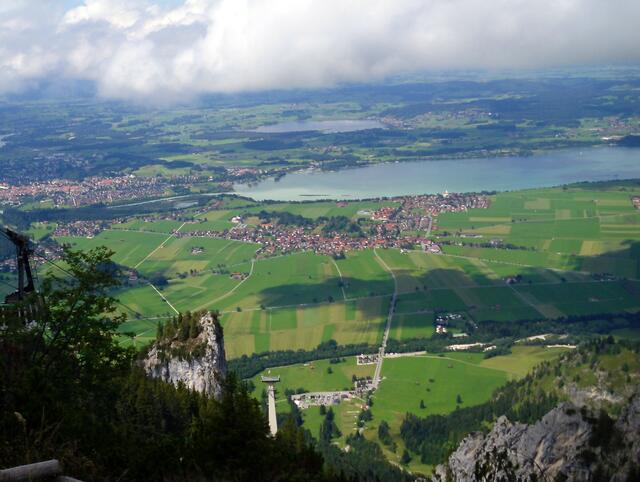 Füssen ist auch zu sehen