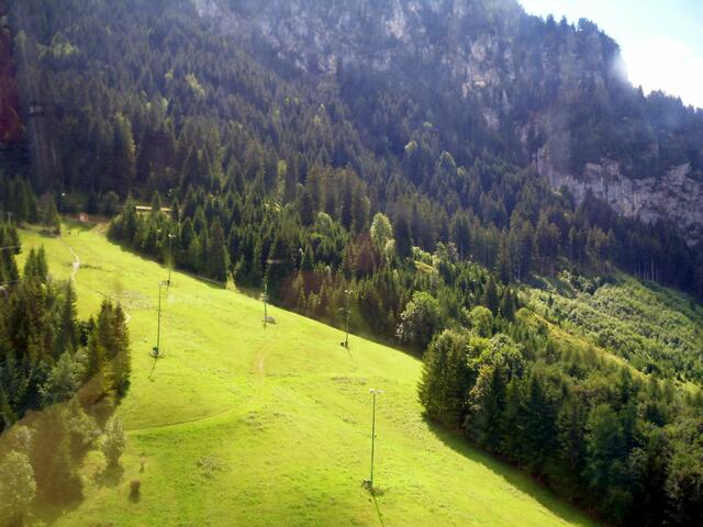 Früher wanderten wir da unten