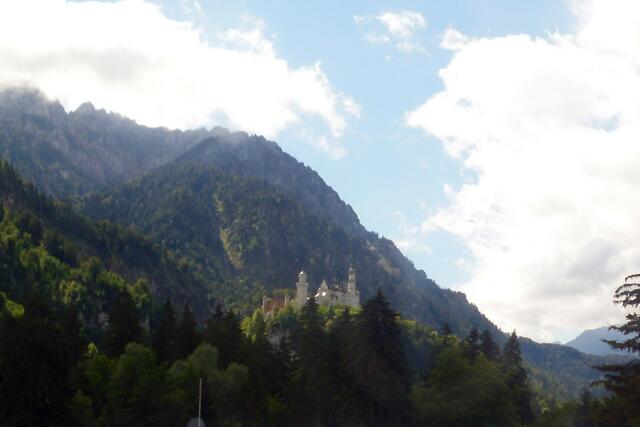 Blick aus der Gondel auf Neuschwanstein